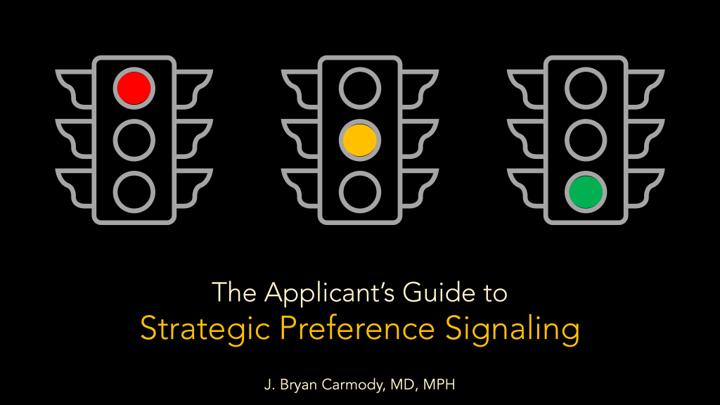 The applicant’s guide to strategic preference signaling