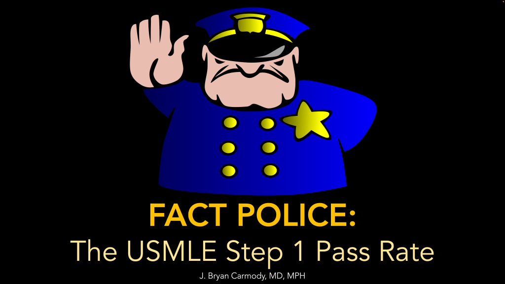Fact Police: The USMLE Step 1 Pass Rate