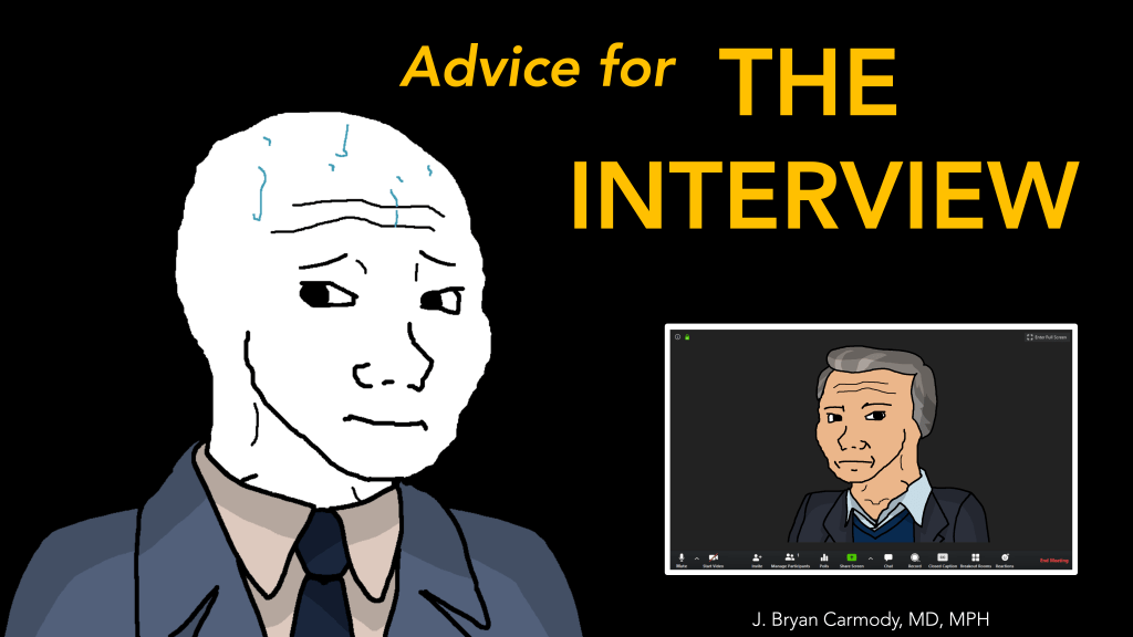 Advice for the residency interview